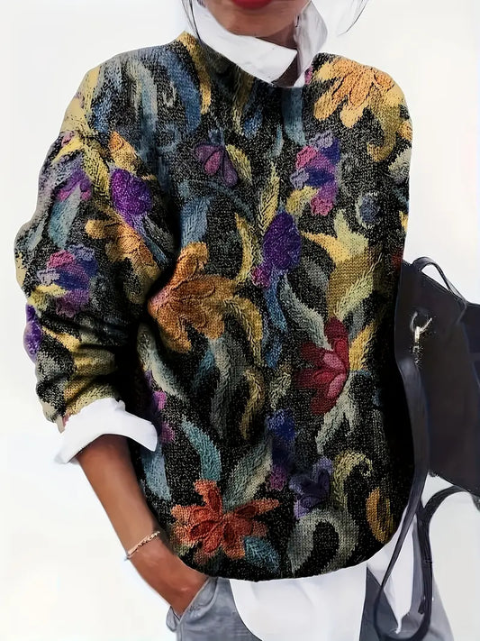 Lydia™ | Trendy Floral Sweater