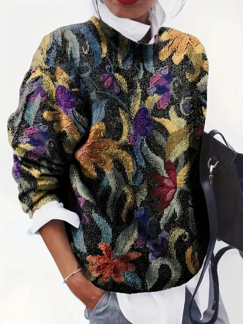 Lydia™ | Trendy Floral Sweater