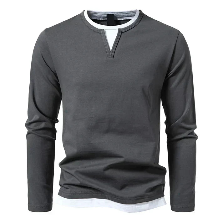 Alwin | Premium long-sleeve shirt made of combed cotton