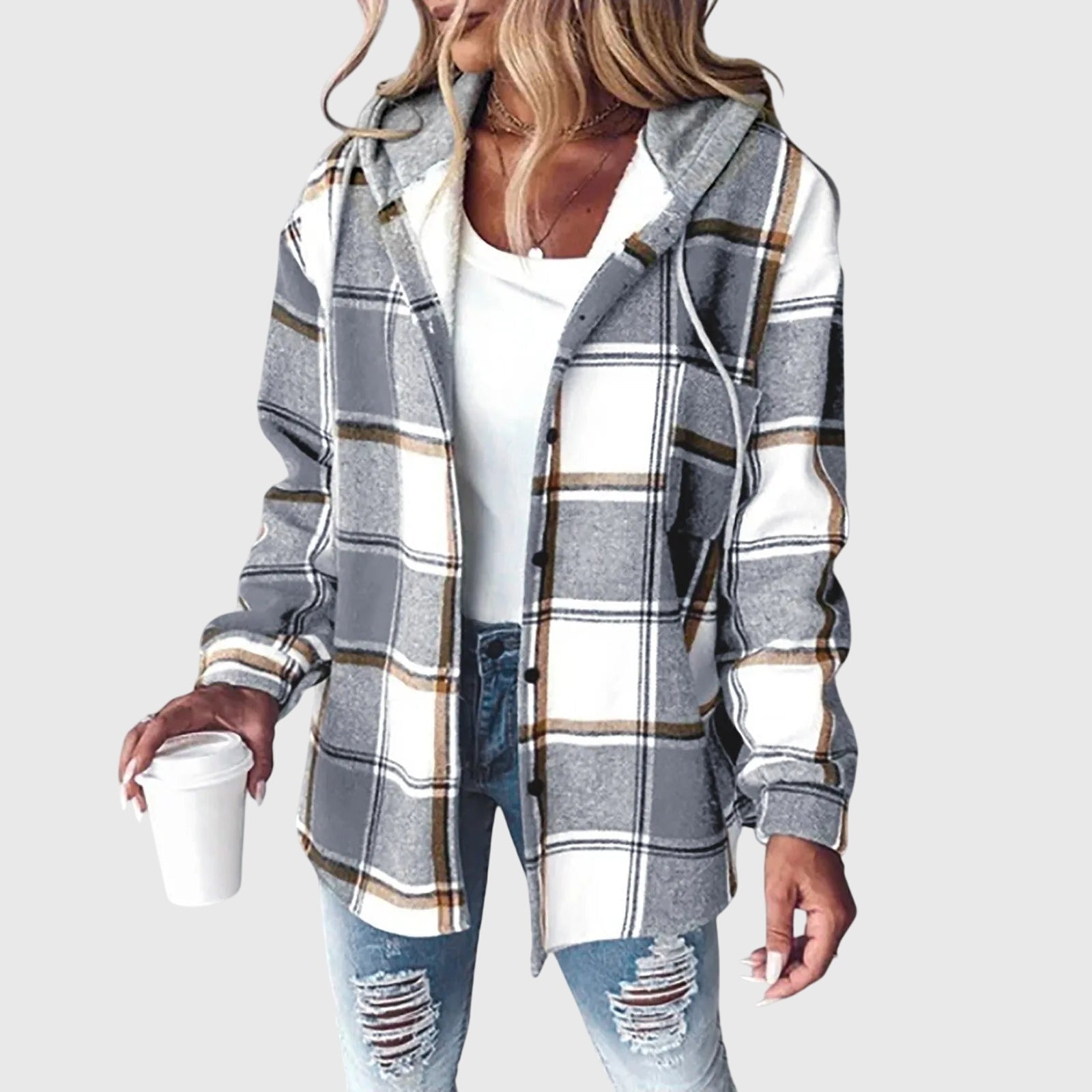 Martina™ | Women's Mesh Jacket with Button Placket