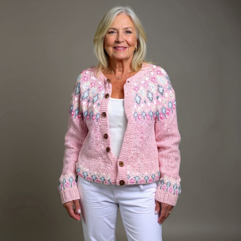 Lydia Porter™ | Elegant Pink Comfort Cardigan