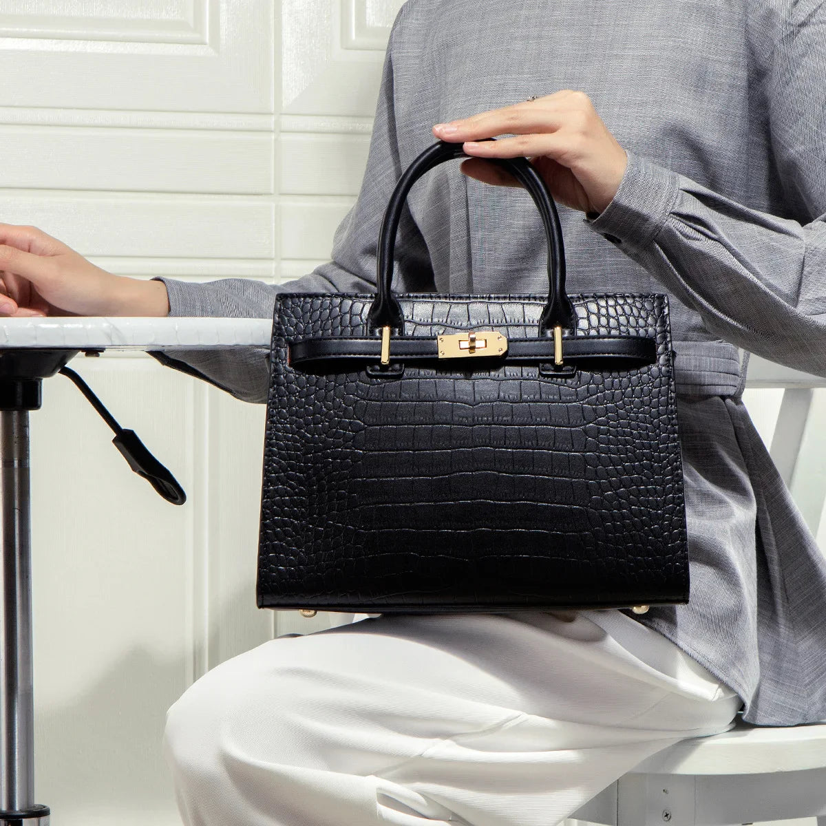 Scarlett - Premium Allure 3-Piece Leather Bag Set