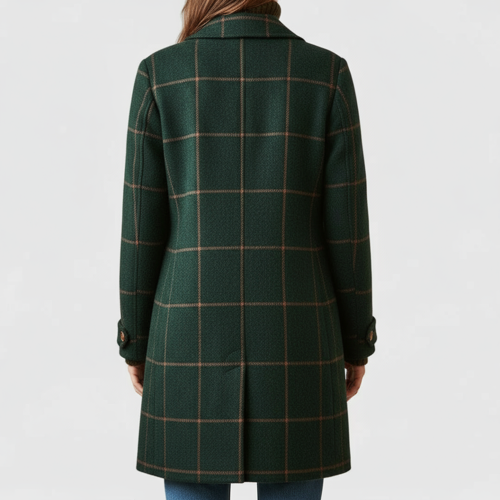Hazel™ | Vintage Style Checkered Coat
