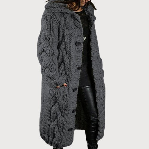 Karina | Elegant Cosy Coat With Tummy Coverage