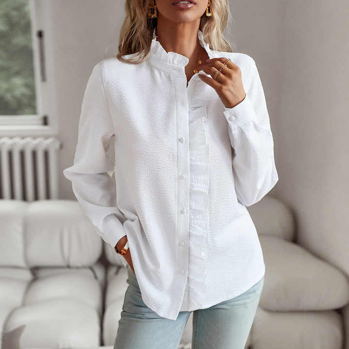 Agnete - Chic Striped Blouse